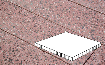 Плитка тротуарная Готика, City Granite FINO, Плита, Ладожский, 1000*1000*100 мм