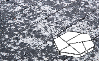 Плитка тротуарная Готика, City Granite FINO, Полигональ, Диорит, 893*780*80 мм