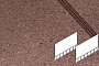 Плитка тротуарная Готика Profi, Плита AI, оранжевый, частичный прокрас, с/ц, 700*500*80 мм