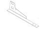 Универсальный кронштейн Borge для снегозадержателя для гибкой черепицы оцинкованный RAL 3003, 570*149 мм