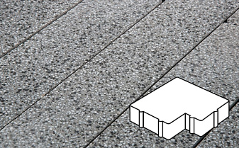 Плитка тротуарная Готика, Granite FINO, Калипсо, Белла Уайт, 200*200*60 мм