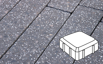 Плитка тротуарная Готика, City Granite FINERRO, Старая площадь, Ильменит, 160*160*60 мм