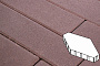 Плитка тротуарная Готика Profi, Зарядье без фаски, темно-коричневый, частичный прокрас, с/ц, 600*400*100 мм