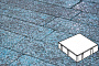 Плита тротуарная Готика Granite FINERRO, квадрат, Азул Бахия 150*150*80 мм