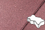 Плитка тротуарная Готика Profi, Зигзаг/Волна, красный, частичный прокрас, с/ц, 225*112,5*60 мм