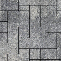 Плитка тротуарная SteinRus, Инсбрук Альпен Б.7.Псм.6, Native, ColorMix Актау, толщина 60 мм