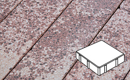 Плитка тротуарная Готика, City Granite FINERRO, Квадрат, Сансет, 200*200*80 мм