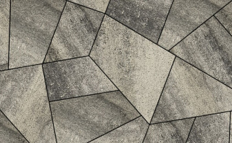 Плитка тротуарная Оригами 4Фсм.8 Листопад гладкий Антрацит