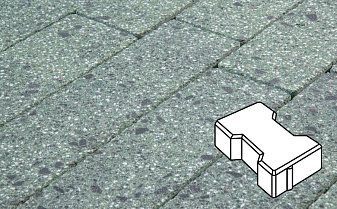 Плитка тротуарная Готика, Granite FINERRO, Катушка, Порфир, 200*165*60 мм