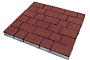 Плитка тротуарная SteinRus Палермо В.16.Псм.8 гладкая, красный, толщина 80 мм