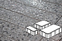 Плитка тротуарная Готика, City Granite FINO, Новый Город, Галенит, 240/160/80*160*60 мм