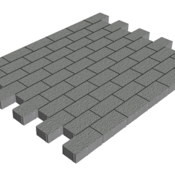 Плитка тротуарная SteinRus Прямоугольник Б.6.П.6 Native, серый, 200*100*60 мм