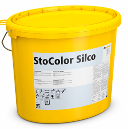 Фасадная матовая силиконовая краска StoColor Silco weiss, белая, 15 л
