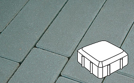 Плитка тротуарная Готика Profi, Старая площадь, синий, частичный прокрас, с/ц, 160*160*60 мм