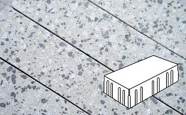 Плитка тротуарная Готика, City Granite FINERRO, Скада без фаски, Грис Парга, 225*150*100 мм