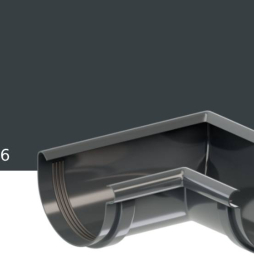 Угол желоба внутренний KROP PVC 90 градусов для системы D 130/90 мм, RAL 7016