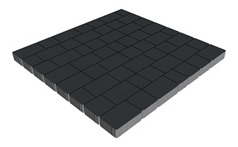 Плитка тротуарная SteinRus Инсбрук Альт Брик, гладкая, черный, толщина 60 мм