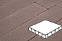 Плитка тротуарная Готика Profi, Квадрат, коричневый, частичный прокрас, с/ц, 400*400*80 мм