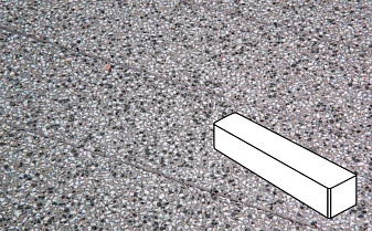 Плитка тротуарная Готика, Granite FINERRO, Ригель, Белла Уайт, 360*80*100 мм