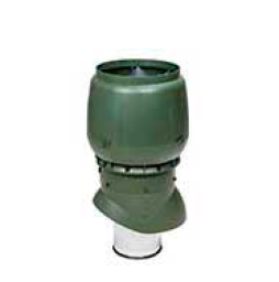 Изолированный вентиляционный выход Vilpe® XL - 200/ИЗ/500 зеленый + колпак