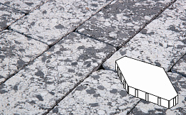 Плитка тротуарная Готика, Granite FINERRO, Зарядье без фаски, Диорит, 600*400*100 мм