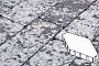 Плитка тротуарная Готика, Granite FINERRO, Зарядье без фаски, Диорит, 600*400*100 мм