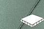 Плитка тротуарная Готика Profi, Квадрат, зеленый, частичный прокрас, б/ц, 400*400*100 мм