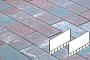 Плитка тротуарная Готика Natur, Плита AI, Сатурн, 1057/705*500*80 мм
