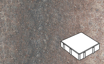 Плитка тротуарная Готика Natur, квадрат, Юпитер, 150*150*100 мм