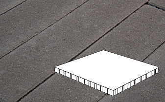Плитка тротуарная Готика Profi, Плита, темно-серый, частичный прокрас, с/ц, 1000*1000*100 мм