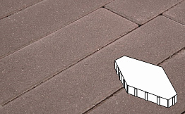 Плитка тротуарная Готика Profi, Зарядье без фаски, коричневый, частичный прокрас, с/ц, 600*400*100 мм