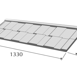 Композитная черепица рядовая Metrotile Viksen Green