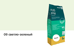 Сухая затирочная смесь strasser FUG FFM для широких швов 09 светло-зеленый, 5 кг
