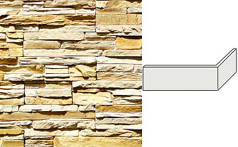 Облицовочный камень White Hills Кросс Фелл угловой элемент цвет 100-15