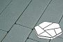Плитка тротуарная Готика Profi, Полигональ, синий, частичный прокрас, с/ц, 893*780*80 мм