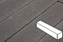 Плитка тротуарная Готика Profi, Ригель, темно-серый, частичный покрас, с/ц, 360*80*100 мм