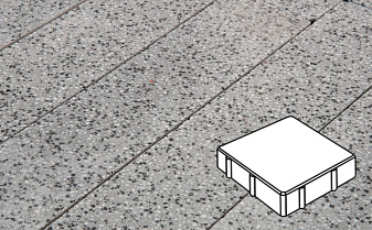 Плитка тротуарная Готика, City Granite FINO, квадрат, Цветок Урала, 150*150*100 мм