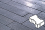 Плитка тротуарная Готика, Granite FINO, Катушка, Амфиболит, 200*165*60 мм