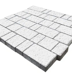 Плитка тротуарная SteinRus Бергамо А.6.Псм.4, Antico, белый, толщина 40 мм