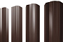 Штакетник М-образный А фигурный 0,45 Drap TwinColor RAL 8017 шоколад