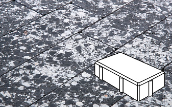 Плитка тротуарная Готика, City Granite FINO, Брусчатка, Диорит, 200*100*60 мм