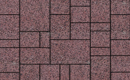 Плитка тротуарная Мюнхен Б.2.Ф.6см Гранит + красный с черным