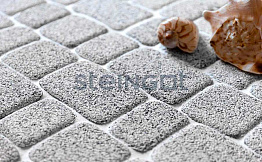 Плитка тротуарная Steingot Премиум, Классика, дробеструйная обработка, Bianco Nero, толщина 60 мм