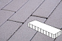 Плитка тротуарная Готика Profi, Плита, белый, частичный прокрас, б/ц, 500*125*100 мм