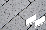 Плитка тротуарная Готика, City Granite FERRO, Плита AI, Белла Уайт, 700*500*80 мм