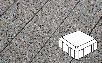 Плитка тротуарная Готика, Granite FINERRO, Старая площадь, Цветок Урала, 160*160*60 мм