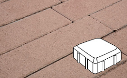 Плитка тротуарная Готика Profi, Старая площадь, коричневый, частичный прокрас, б/ц, 160*160*60 мм