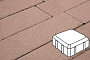 Плитка тротуарная Готика Profi, Старая площадь, коричневый, частичный прокрас, б/ц, 160*160*60 мм