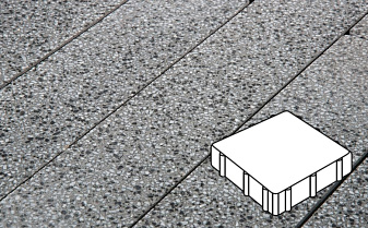 Плитка тротуарная Готика, Granite FINO, Квадрат, Белла Уайт, 300*300*60 мм