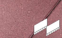 Плитка тротуарная Готика Profi, Плита AI, красный, частичный прокрас, с/ц, 700*500*80 мм